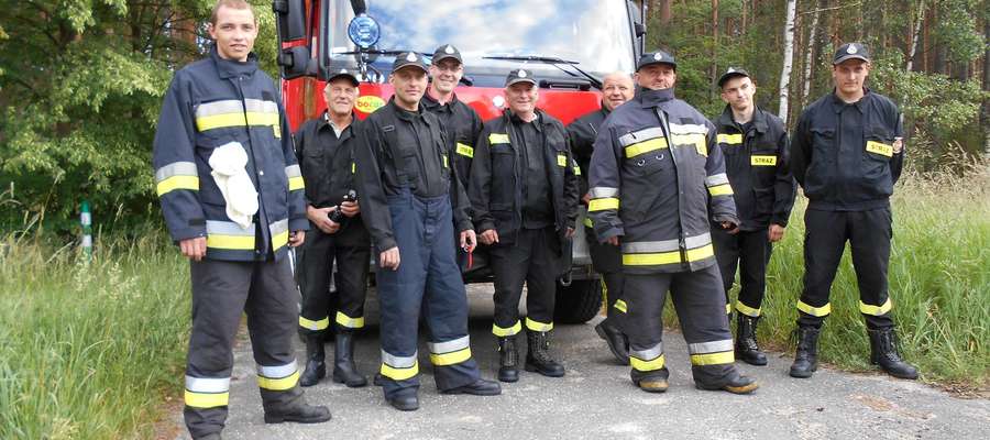 Członkowie Ochotniczej Straży Pożarnej w Janowie. Rok 2017