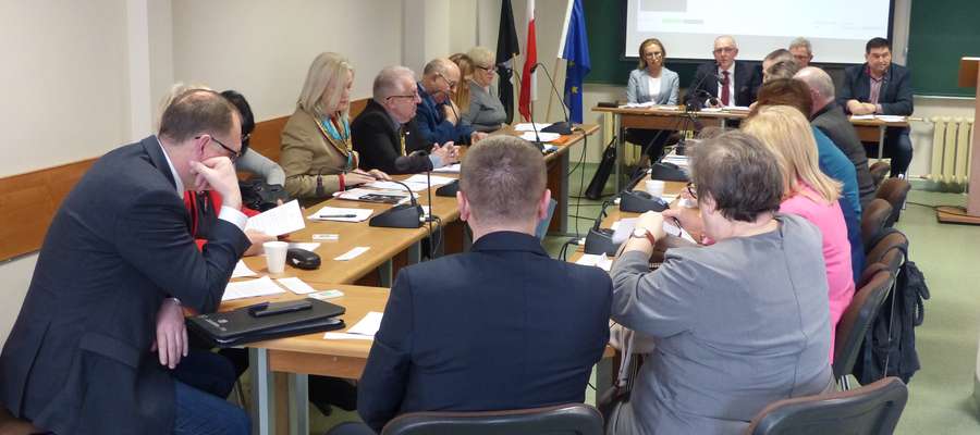 Rada Miasta Bartoszyce podczas obrad