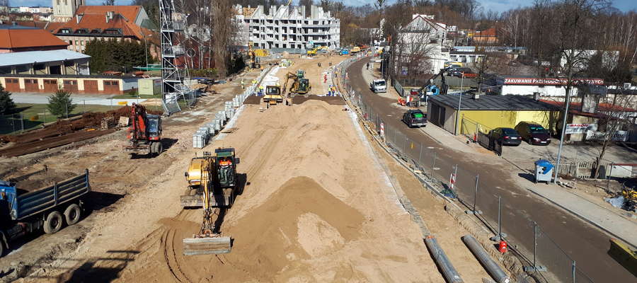 Aktualne zdjęcia z budowy wiaduktu na ul. Drwęckiej w Ostródzie 