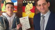 Sukces ucznia z Hartowca w konkursie językowo - plastycznym 