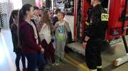Wizyta uczniów u strażaków