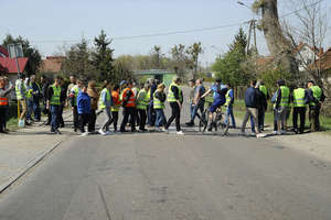 Gronowo Górne protestuje. Mieszkańcy chcą zwiększenia bezpieczeństwa na drodze [zdjęcia]