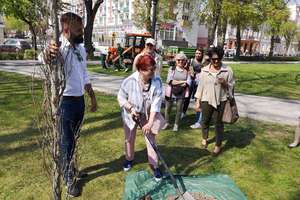 Ełczanie sadzą drzewa m.in. w Parku Solidarności