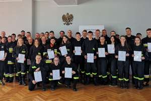 Zakończenie szkolenia podstawowego  strażaków ratowników  
