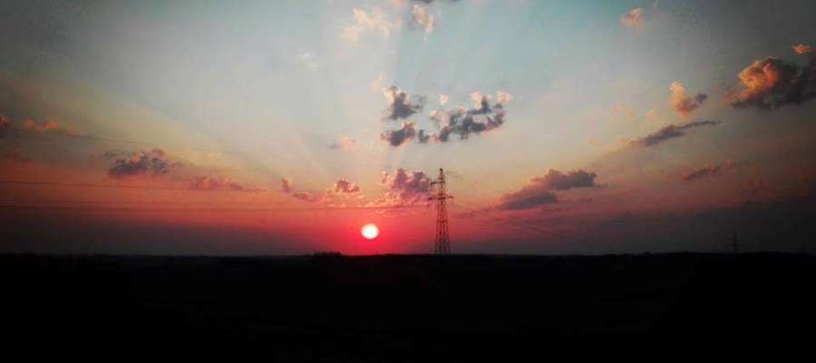 Zachód słońca w Śmiardowie.