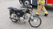 Ranny motorowerzysta karetką odwieziony do szpitala w Działdowie 
