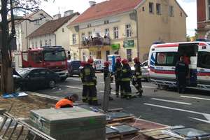 Pierwszy wypadek na wyremontowanej ul. Partyzantów w Olsztynie. Kobieta wymusiła pierwszeństwo przejazdu