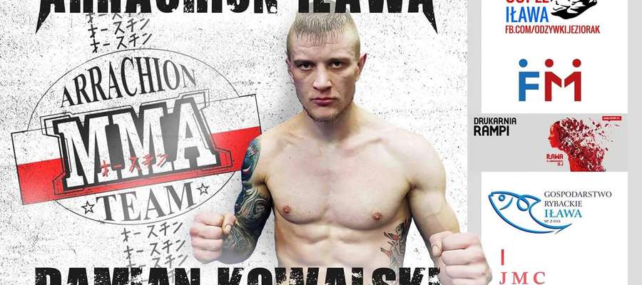 W piątek 10 maja zawodnik Arrachionu Iława Damian Kowalski (na zdjęciu) stoczy walkę z Szymonem Broncelem