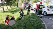 Motocykl zderzył się z osobówką