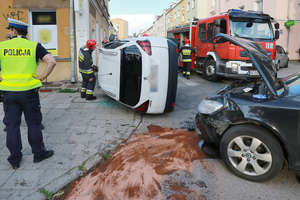 Wypadek w Olsztynie. Jedna osoba została ranna