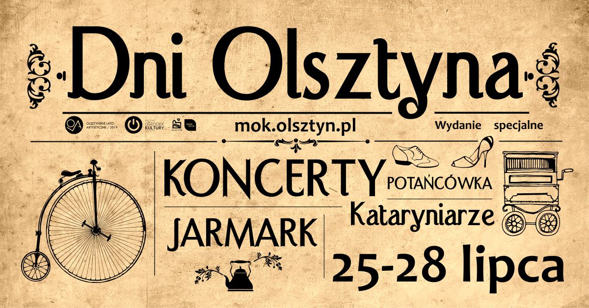 Dni Olsztyna: koncerty, jarmark i kataryniarze