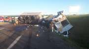 Zderzenie dwóch samochodów ciężarowych na S7. Zginęła jedna osoba