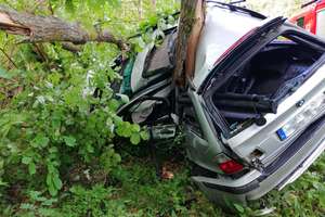 Wypadek i kierowcy "pod wpływem", czyli weekend na piskich drogach