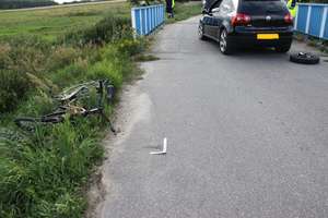 Potrącił rowerzystkę. Z urazem nogi trafiła do szpitala. 