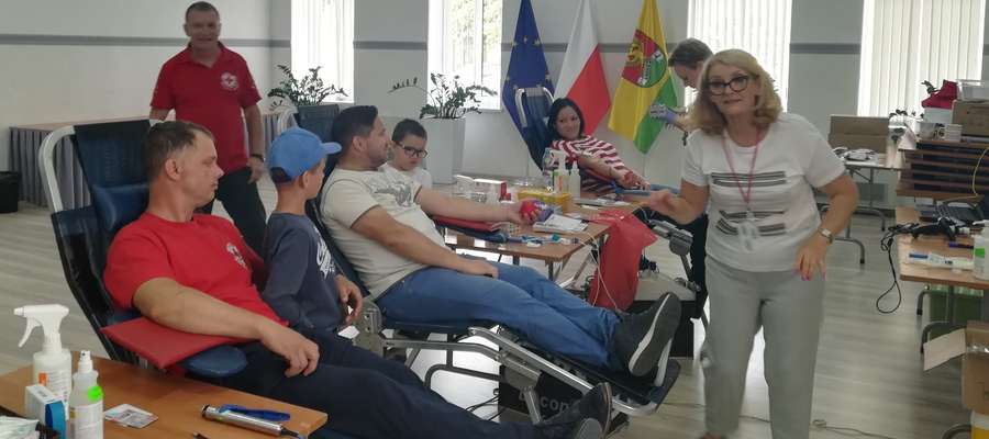 Podczas akcji poboru krwi w Biskupcu Pomorskim 