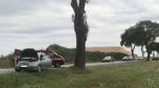 Zderzenie dwóch aut między Kalbornią a Brzeźnem Mazurskim