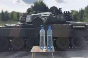 #Bottlecapchallange po giżycku, czyli jak odkręcić butelkę... czołgiem! [VIDEO]