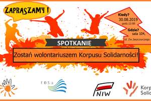 Zostań wolontariuszem Korpusu Solidarności!