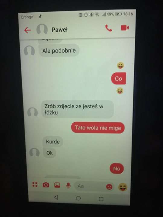 Tego typu wiadomości mężczyzna z Olsztyna wysyłał 11- letniemu Kubie z Koszalina