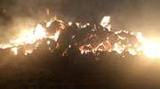 Spłonęło ponad 600 balotów słomy. Czy to było celowe podpalenie? [ZDJĘCIA, VIDEO]