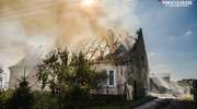 Pożar w Wiśniowie Ełckim - spalił się dom