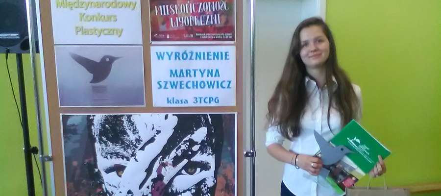 Martyna zdobyła wyróżnienie w międzynarodowym konkursie plastycznym