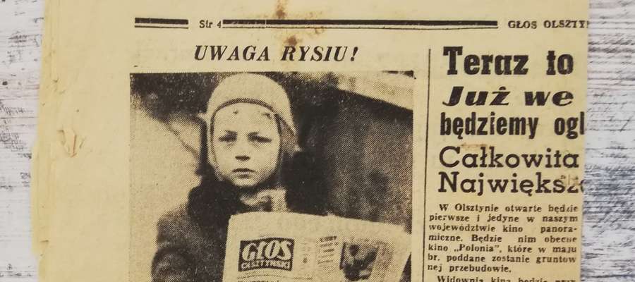 Zdjęcie Ryszarda Górskiego znalazło się w „Głosie Olsztyńskim” w wydaniu z 9 lutego 1957 roku 