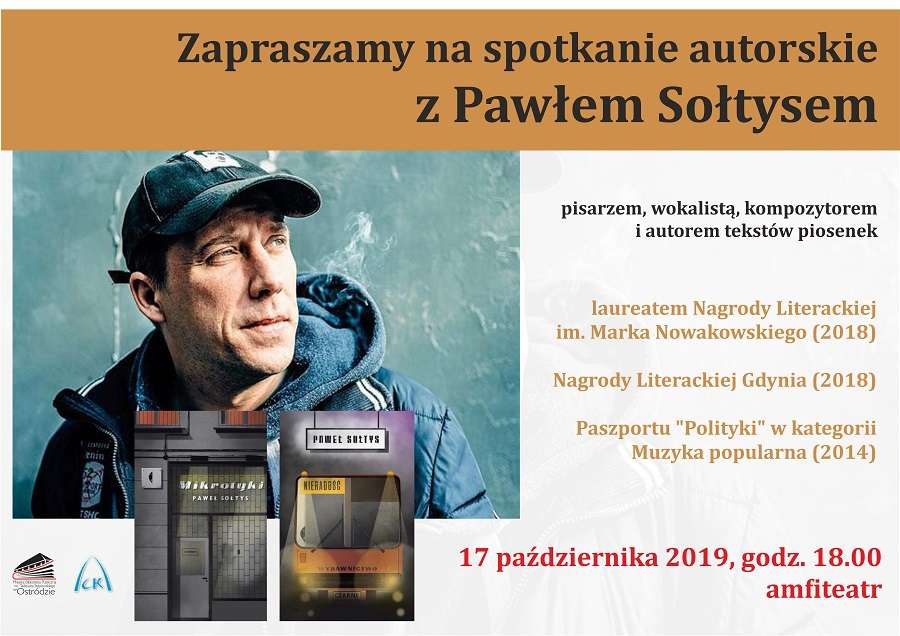 Paweł Sołtys w Ostródzie. Spotkanie autorskie w amfiteatrze - full image