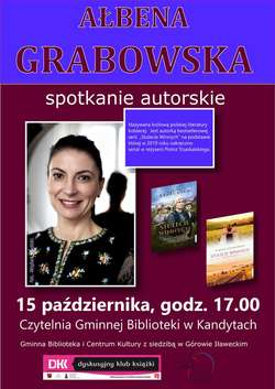 Spotkanie autorskie z Ałbeną Grabowską w kandyckiej bibliotece