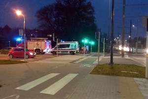 Potrącenie rowerzysty na pasach przy ulicy Iwaszkiewicza w Olsztynie