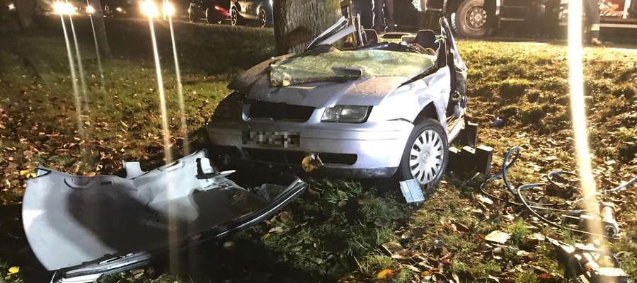 Wypadek w Plęsach z 12 października 2019 r.