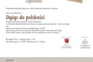 Spotkanie "Dążąc do polskości"