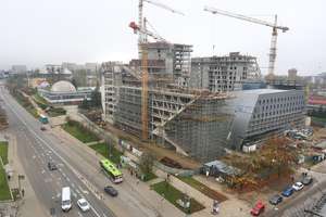 Tak rośnie Centaurus. Zobacz, jak wygląda budowa najwyższego budynku w Olsztynie [ZDJĘCIA]