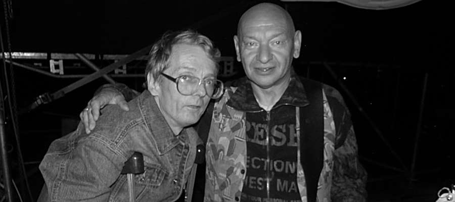Maj 2007. Tadeusz Skiba (z lewej) w towarzystwie Dariusza Kozakiewicza (gitarzysta Perfectu, ex - Breakout)