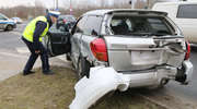 Dwa samochody zderzyły się w Olsztynie. Sprawca zdarzenia odpowie przed sądem [ZDJĘCIA]