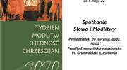 Tydzień Modlitw o Jedność Chrześcijan 