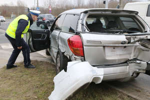 Dwa samochody zderzyły się w Olsztynie. Sprawca zdarzenia odpowie przed sądem [ZDJĘCIA]