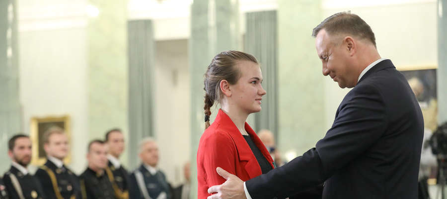 13-letnia Natalia Kalwińska była najmłodszą odznaczoną tego dnia osobą