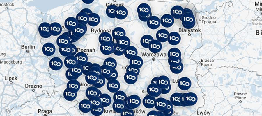  Mapa 100 obwodnic  fot. GDDKiA