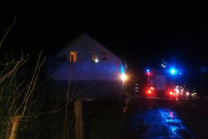 Pożar budynku mieszkalnego w Bogacku