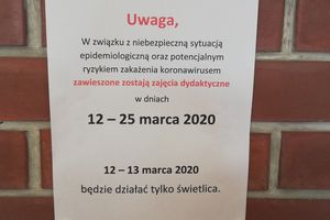 Elbląskie placówki szkolne zamknięte do 25 marca
