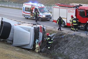 Uwaga kierowcy!  Wypadek na obwodnicy Olsztyna [ZDJĘCIA]