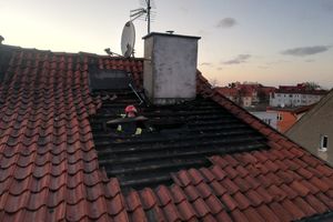 Pożar dachu