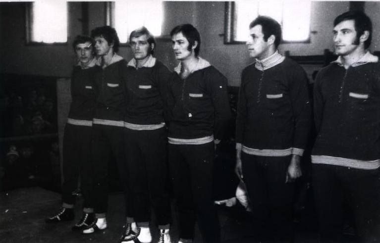 Na zdjęciu m.in: Tadeusz Biryło, Leszek Krasowski, Jan Żyliński, Tadeusz Magreta, Tadeusz Zielepucha