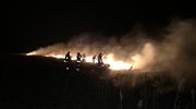 Mrągowscy strażacy pierwszą noc "w akcji" w Biebrzańskim Parku Narodowym mają już za sobą