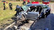 Tragiczny wypadek drogowy.  34-letni pasażer zginął na miejscu 
