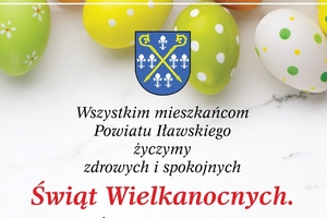 Starosta powiatu iławskiego Bartosz Bielawski składa życzenia świąteczne  