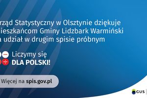 Urząd Statystyczny dziękuje za udział w spisie próbnym