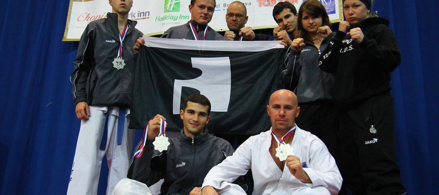 Październik 2010: zawodnicy Bartoszyckiej Szkoły Taekwondo podczas Pucharu Świata w Bratysławie