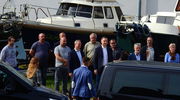 Prezydent Andrzej Duda w stoczni nad Drwęcą